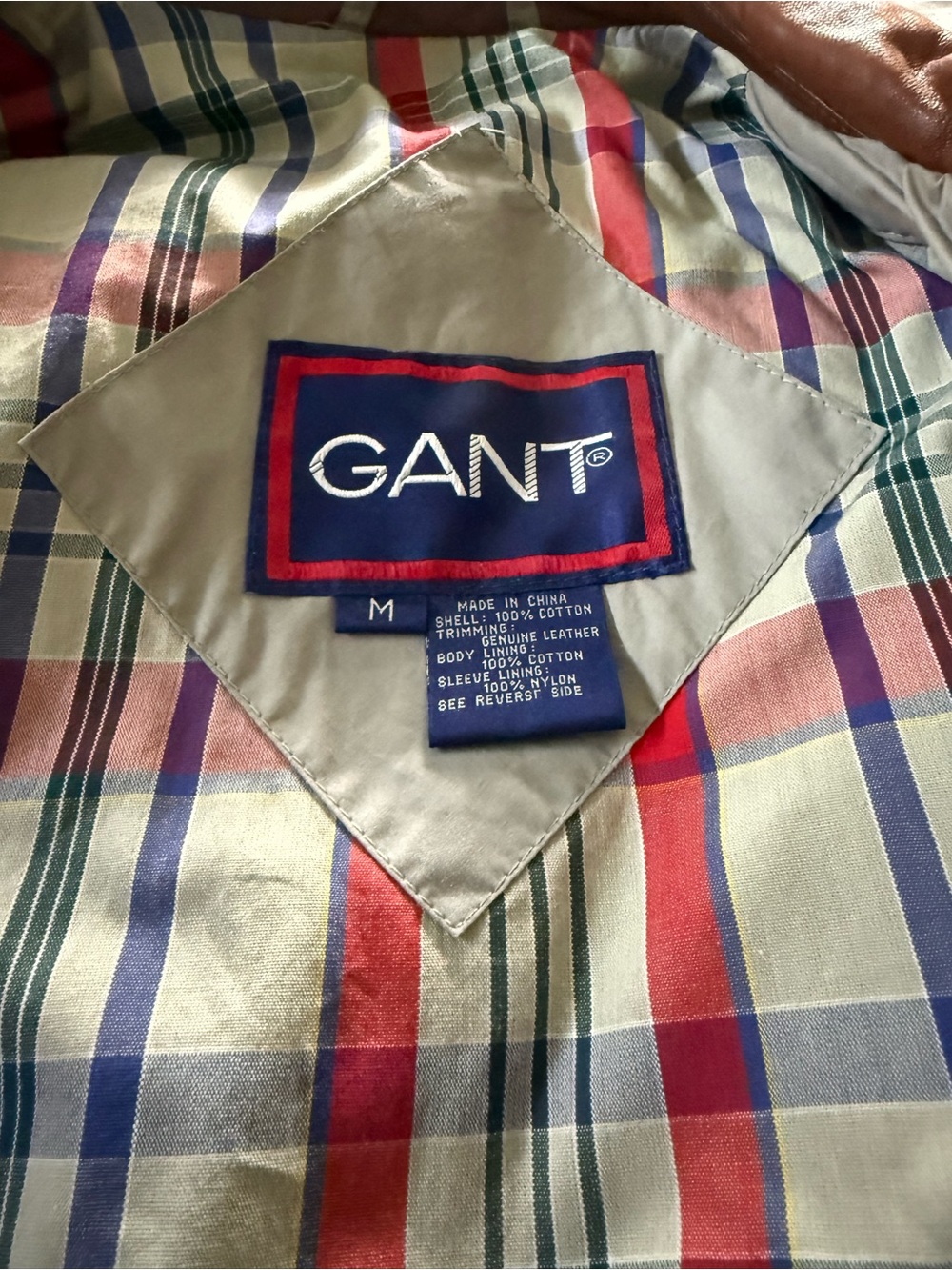 Gant Field Jacket with Brown Leather Collar - Picture 11 of 13